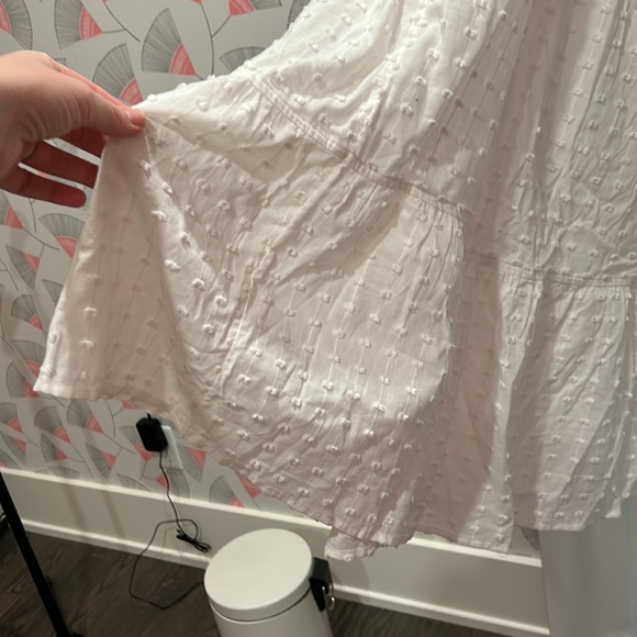 Swiss Dot Cover-Up Tiered Maxi Dress - Picture 6 of 7